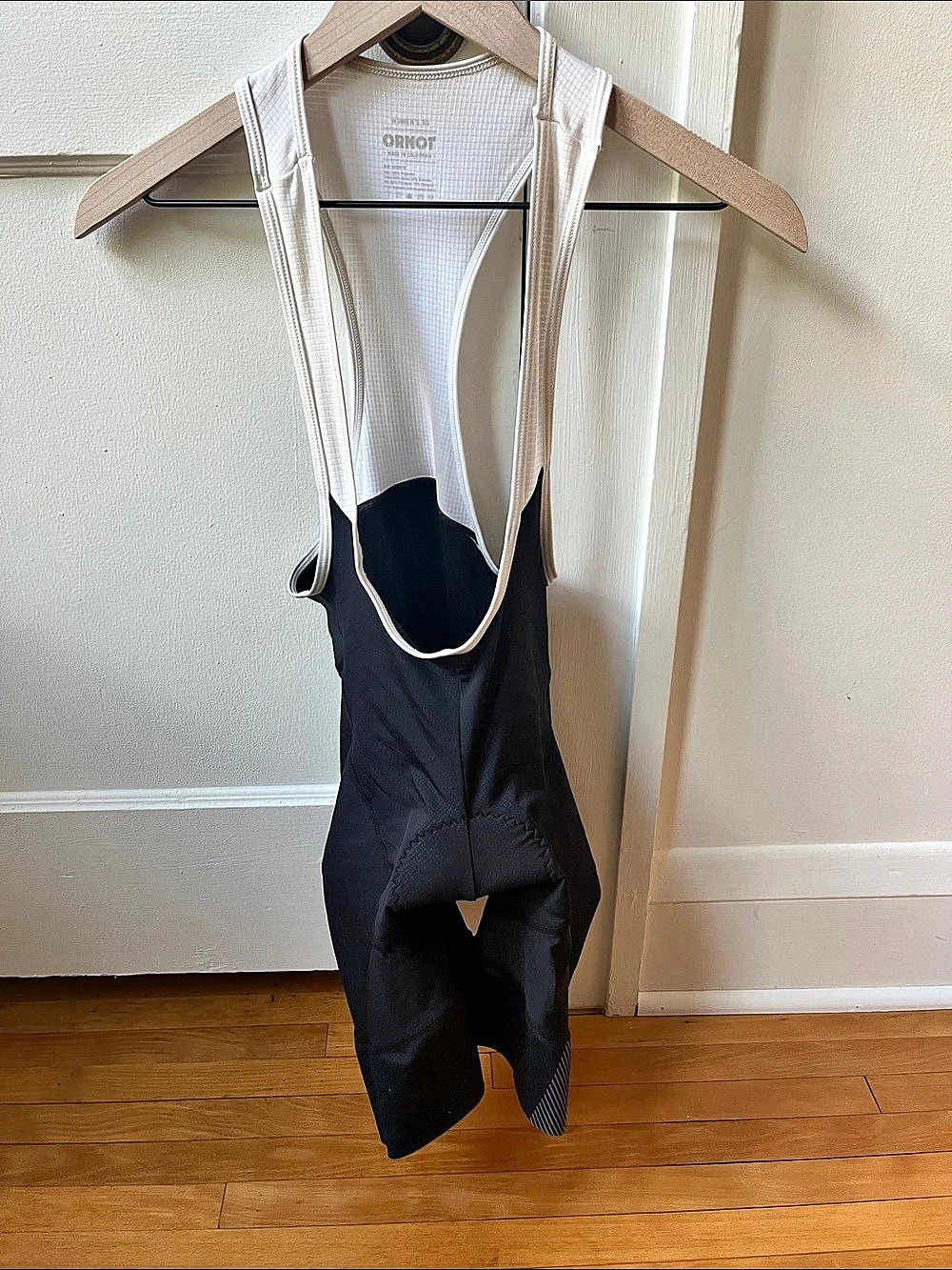 ORNOT Women's Bib Shorts Black & White Athletic Cycling Bib Shorts